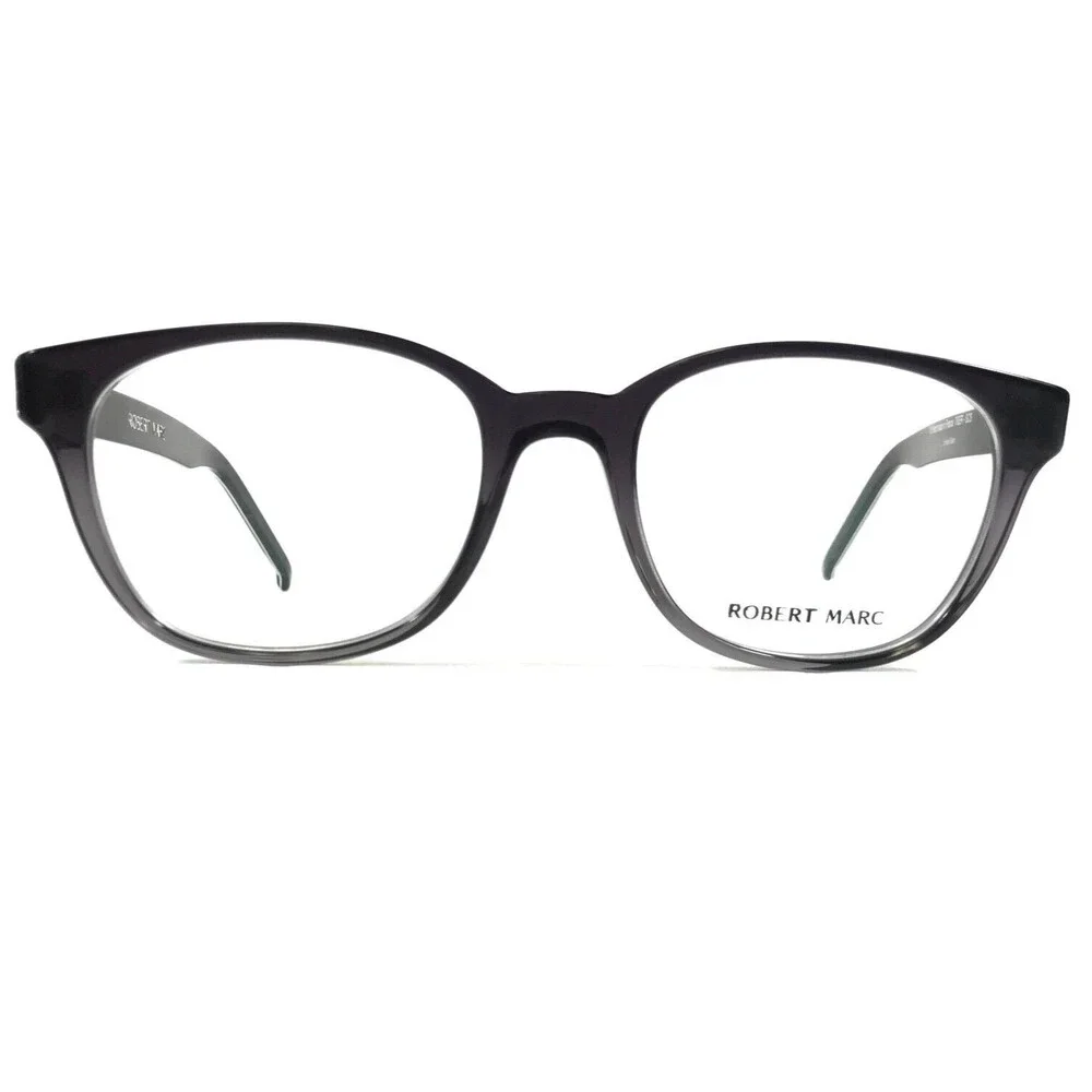 Robert Marc Eyeglasses Frames TIGER-GCS Black Grey Square Full Rim 48-20-135